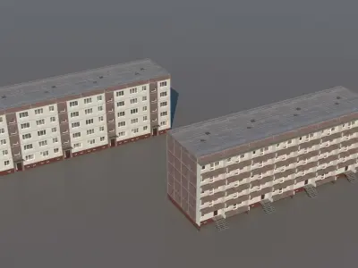 Germany DDR Berlin buildings pack 3D model