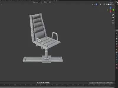 sci-fi chair 3D model