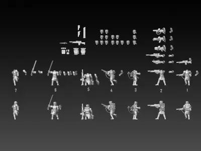 Krylovian Descendants 3D print model