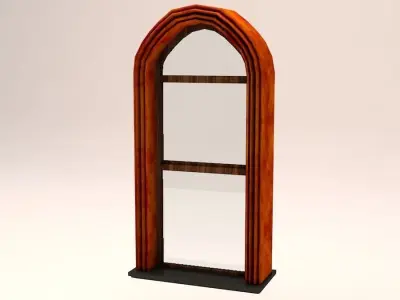 Old Elegant Historical Windows Low Poly Low-poly 3D model