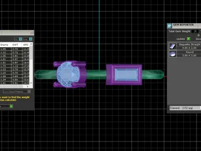 Women Open End Light Weight Band Ring 3D print model