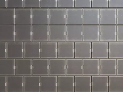 Industrial Warning Striped Metal Panel PBR SEAMLESS Texture
