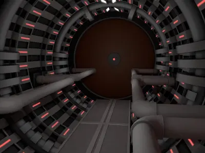 Sci Fi  Spaceship Corridor  3D model