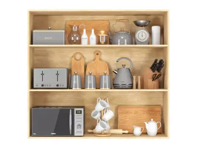 Kitchen accessories set 03 3D model