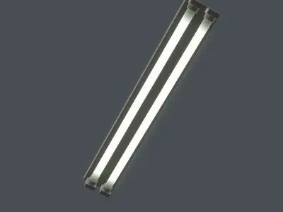 Fluorescent Light Low-poly 3D model