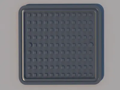Manhole Cover Low-poly 3D model