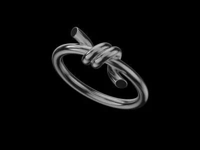 Tiffany Knot ring  3D print model