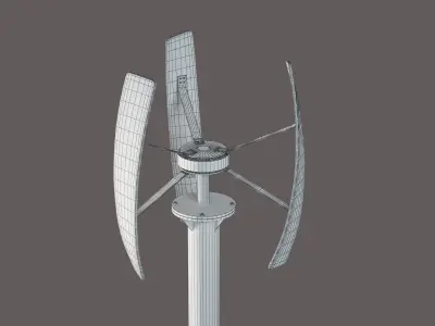 Vertical Wind turbine 3D model