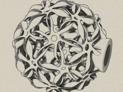 Flower Lampshade 3D print model