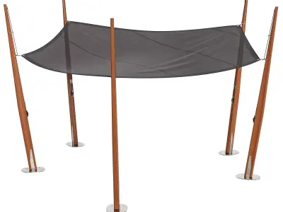 Exteta 10th canopy Butterfly A 3D model