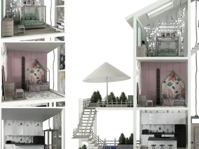 Doll House 3D model