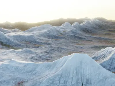 -Mountains Terrain V2- 3D model