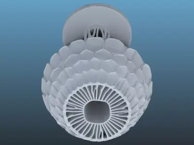 Modern Parametric Table Lamp PM-99 3D print model