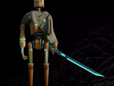 Old Robot Model - Production-Ready 3D model