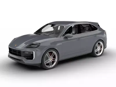 Porsche Cayenne Turbo E-Hybrid 2025 HQ 3d model 3D model