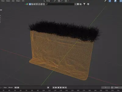 Low Poly Coastal Seawall Segment Low-poly 3D model