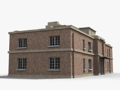 Factory xx25 Low-poly 3D model