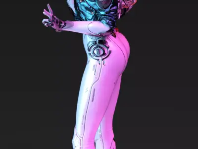 Valby Neon Ghost Agent 3D print model