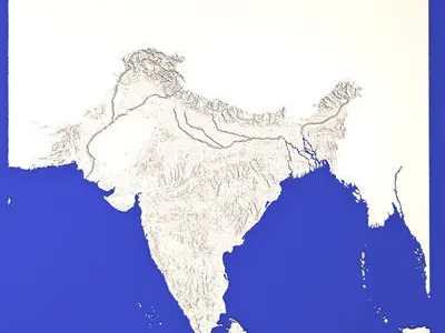 INDIA map of 3D model