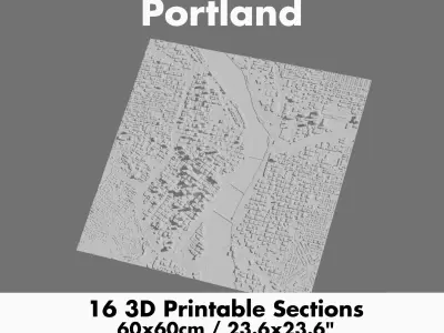 Portland 3D Printing stl file 3D Model of Portland 3D print model