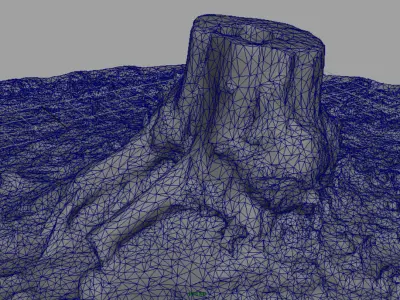 Tree Stump 4 3D model