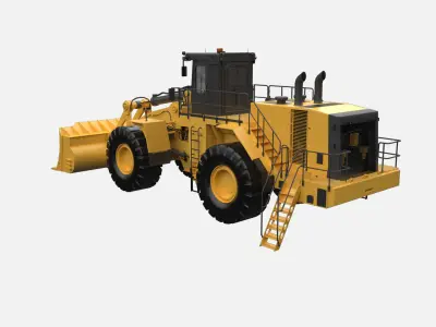 Wheel Loader CAT GameReady Low-poly 3D model