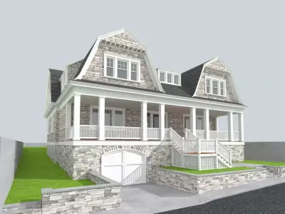 Cape Cod House 8 3D model