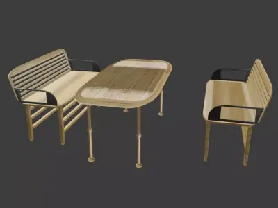 Street seat 3D model