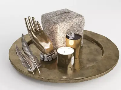 Collection of Decorative Hosewares 3D model