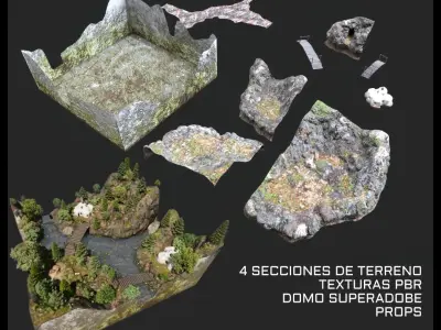 ECOSSIA Triorama-Project Low-poly 3D model