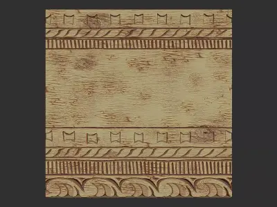 Hand Carved Style Cabinet Door Cnc Carving 3D print model