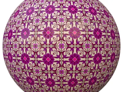 tile patterned 152-seamless-4k-pbr  3D model