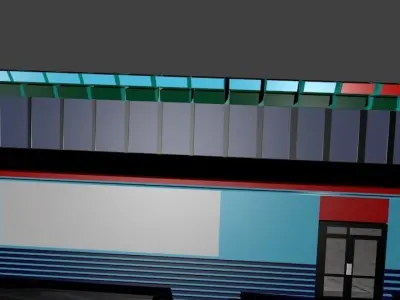 Store front 3D model