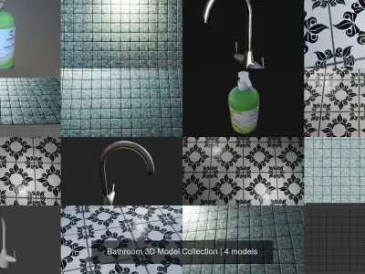 Bathroom 3D Model Collection 3D Model Pack