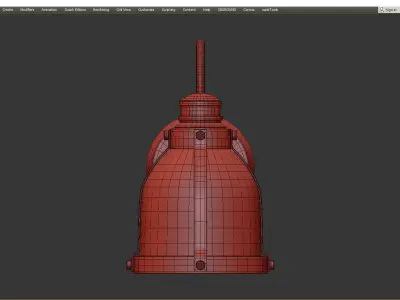 VINTAGE LIBRARIAN SCONCE Low-poly 3D model