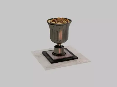 Zoroastrian Eternal Flame Free low-poly 3D model