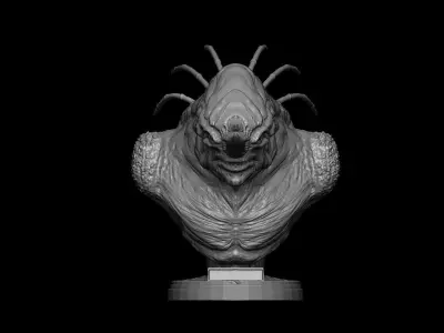 Guyver Volker Head bust 3D model