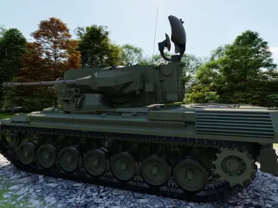 Flakpanzer Gepard 3D model