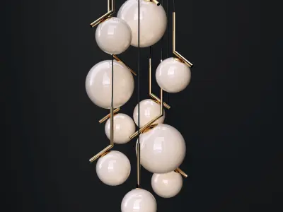 Chandeliers IC and GC Bolle 3D model