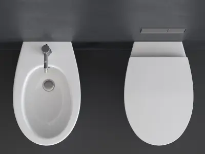 Ceramica Catalano Velis Wall-hung WC Low-poly 3D model