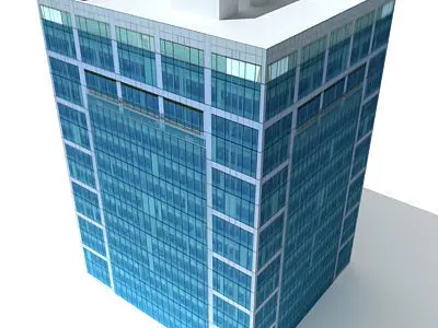 10 Architectural Buildings Low-poly 3D model