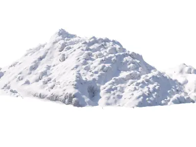 Snow wall Mountain  3D model