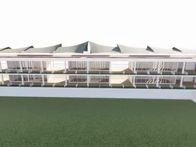 driving range golf 3D model