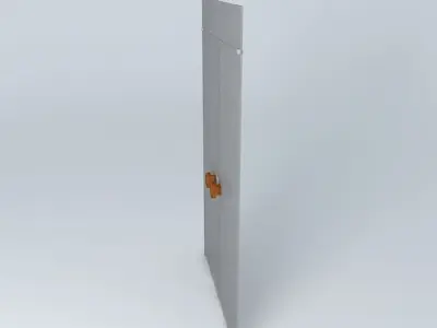 Glass door 2 sheets Free 3D model