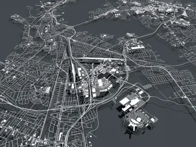 Cityscape Charleston South Carolina USA  3D model