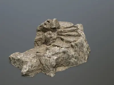 Ladder rock Low-poly 3D model buy