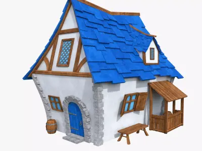 Medieval house 3D model