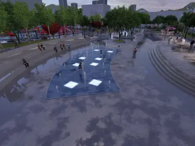 Master park-Regional park project-Private Park Landscape 3D model