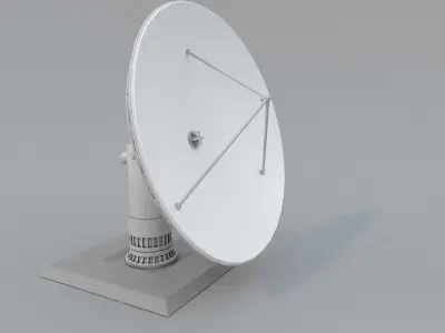 Satellite Dish Low-poly 3D model get