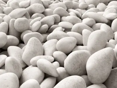 Stone pebble 3D model